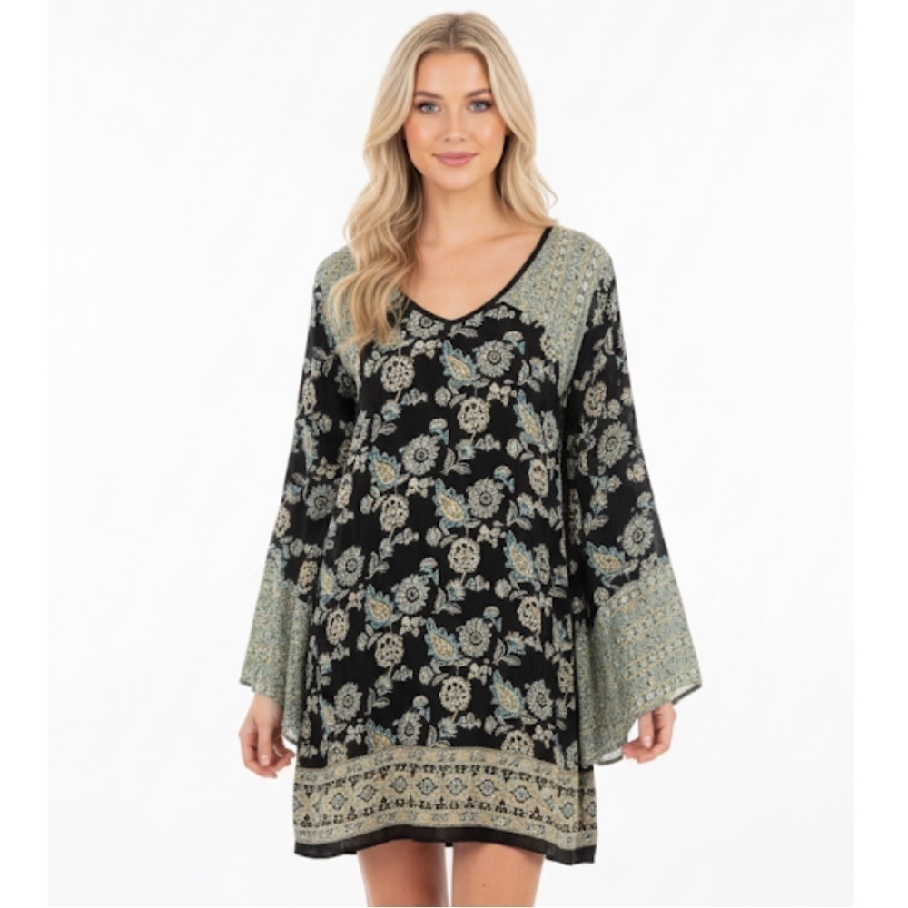 Urban outfitters Ecote small black motif dress